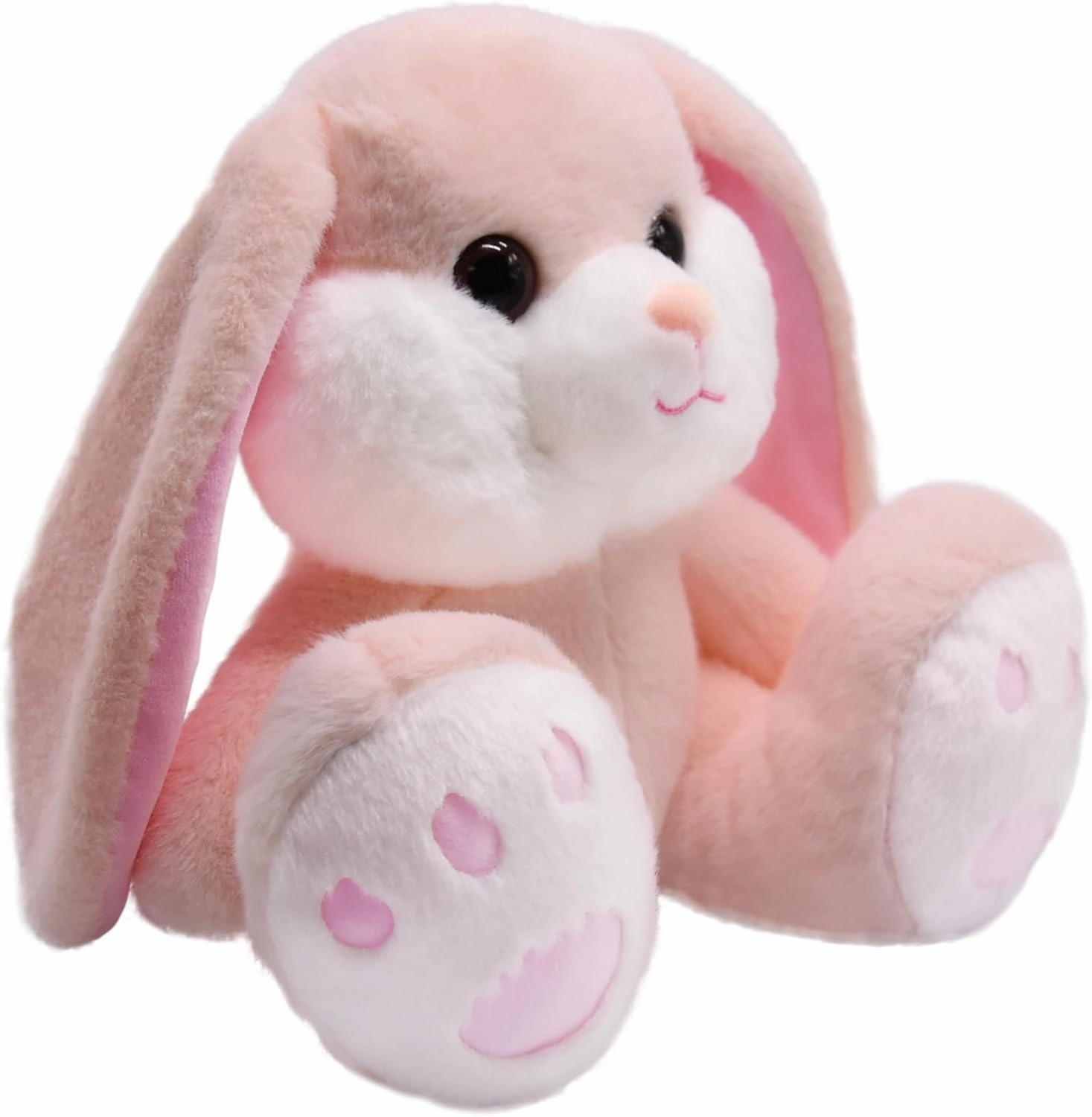 Adorable Lop-Eared Bunny Stuffed Aninals wtih Oversized Feet Super Cute and Cuddly Woodland Animal Stuff Funny Plush Zoo Toys Sweet Gifts for Baby Shower Nursery or Easter Basket 9 Inches (Bunny)