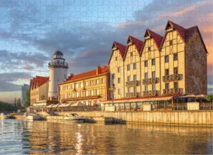 Adult Entertainment Game Puzzle 1000 Pieces Fishing Village Russia Puzzles Colorful Jigsaw Puzzles for Adults and Teens Puzzle Toys Wooden Gifts