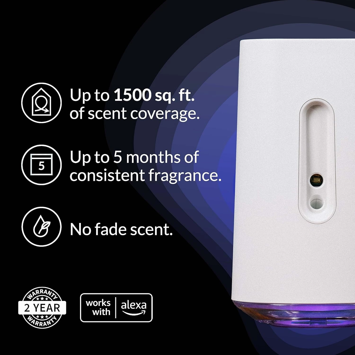 AIRIA by Febreze Whole Home Smart Scent Diffuser Starter Kit - 1 AIRIA Smart Scent Diffuser & 1 White Orchid Refill Fragrance Cartridge (1.0 FL Oz)