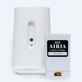 AIRIA by Febreze Whole Home Smart Scent Diffuser Starter Kit - 1 AIRIA Smart Scent Diffuser & 1 White Orchid Refill Fragrance Cartridge (1.0 FL Oz)