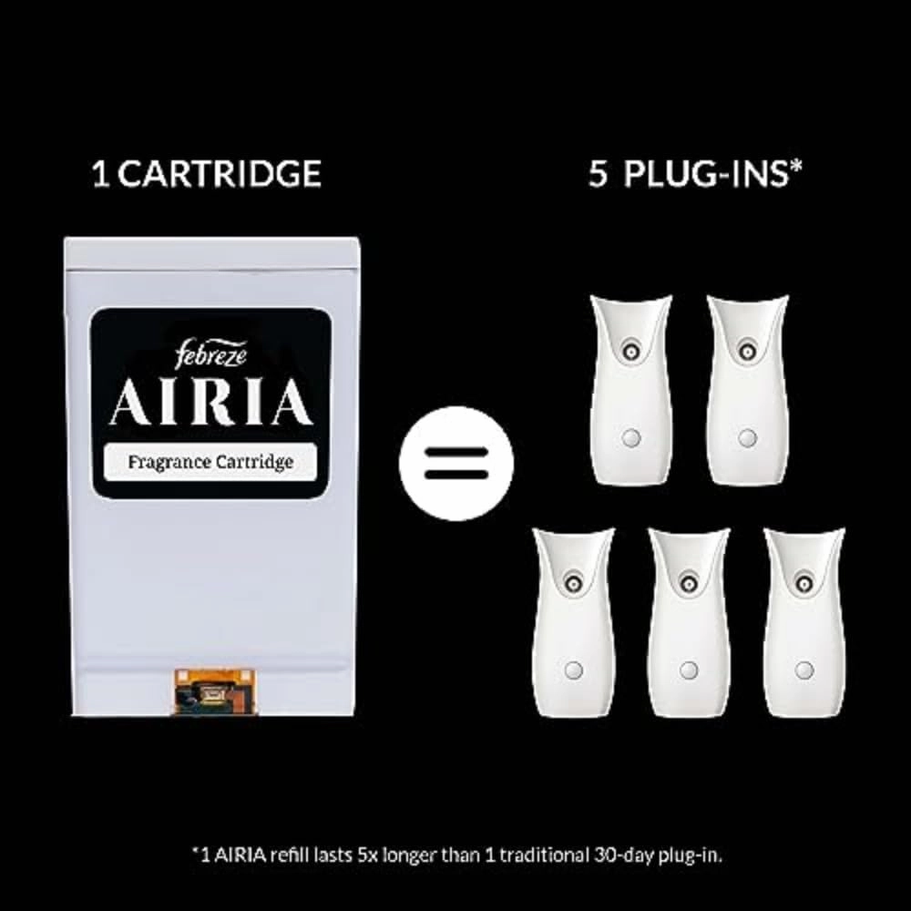 AIRIA by Febreze Whole Home Smart Scent Diffuser Starter Kit - 1 AIRIA Smart Scent Diffuser & 1 White Orchid Refill Fragrance Cartridge (1.0 FL Oz)