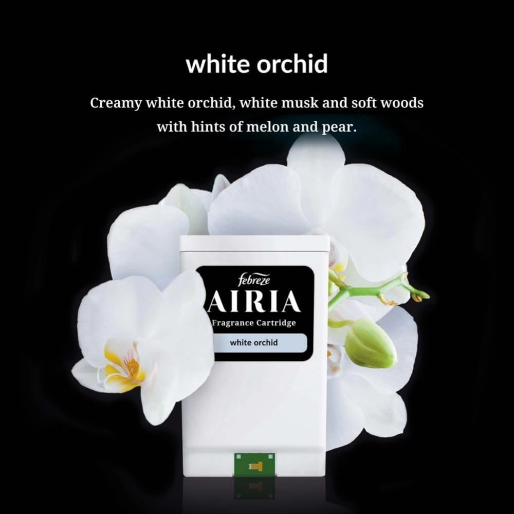 AIRIA by Febreze Whole Home Smart Scent Diffuser Starter Kit - 1 AIRIA Smart Scent Diffuser & 1 White Orchid Refill Fragrance Cartridge (1.0 FL Oz)