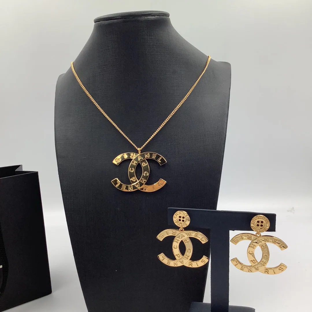 Alphabet Gold Pendant Necklace