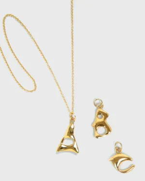 Alphabet Necklace | Gold Plated