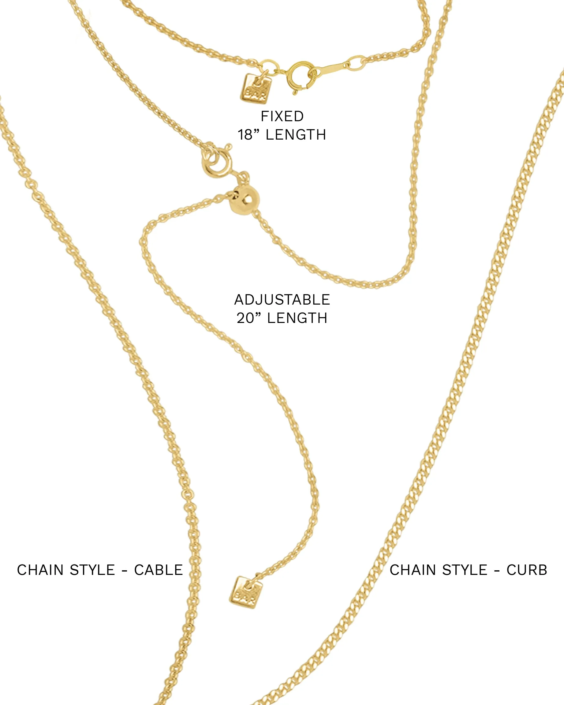Alphabet Necklace | Gold Plated