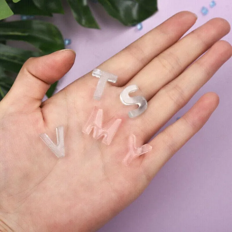 Alphabet Number Silicone Pendant Mold Necklace Jewelry Resin Mould Casting Craft