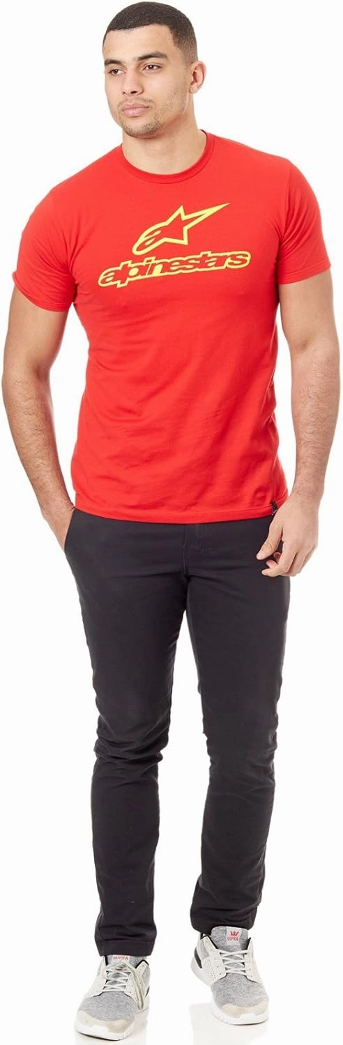 Alpinestars Men's Modern Fit Short Sleeves 146 GSM Logo T-Shirt