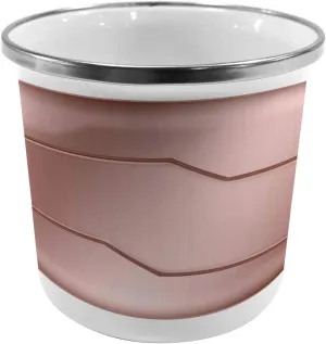 Ambesonne Industrial Metal Camping Cup, Realistic Looking Steel Surface Digital Print Plate Image Technology Inspired Design, Stainless Steel Mug for Indoor and Outdoor Activities, Rose