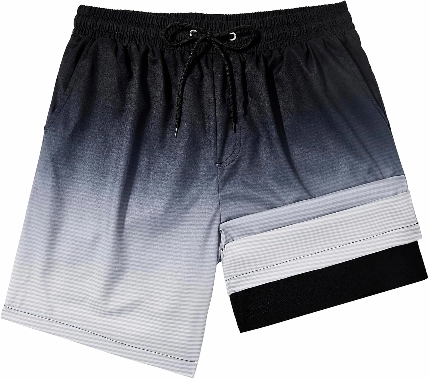 American Trends Men's Swim Trunks with Compression Liner Quick Dry Swimsuits Mens Bathing Suit Swimwear