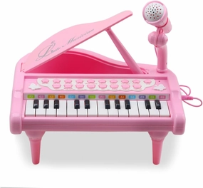 Amy&Benton Toy Piano for Baby Girls Pink Toddler Piano Keyboard Toy 1 2 3 Years Old Girls Kids Birthday Gift Toys