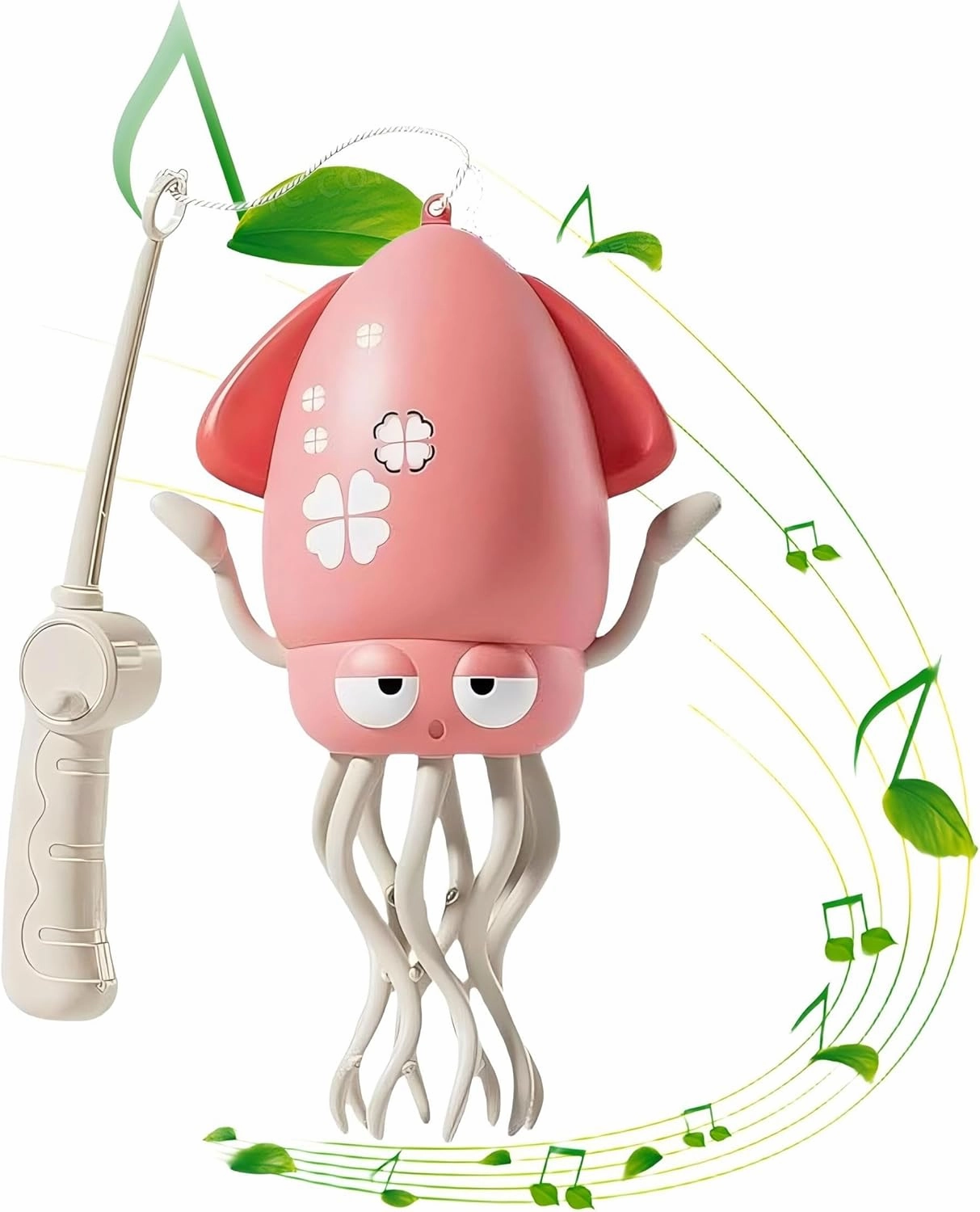 An electric dancing octopus toy that can parade, automatically sense obstacles, is available in three colors, comes with LED lights and music, and is very suitable for teenagers and children (pink)