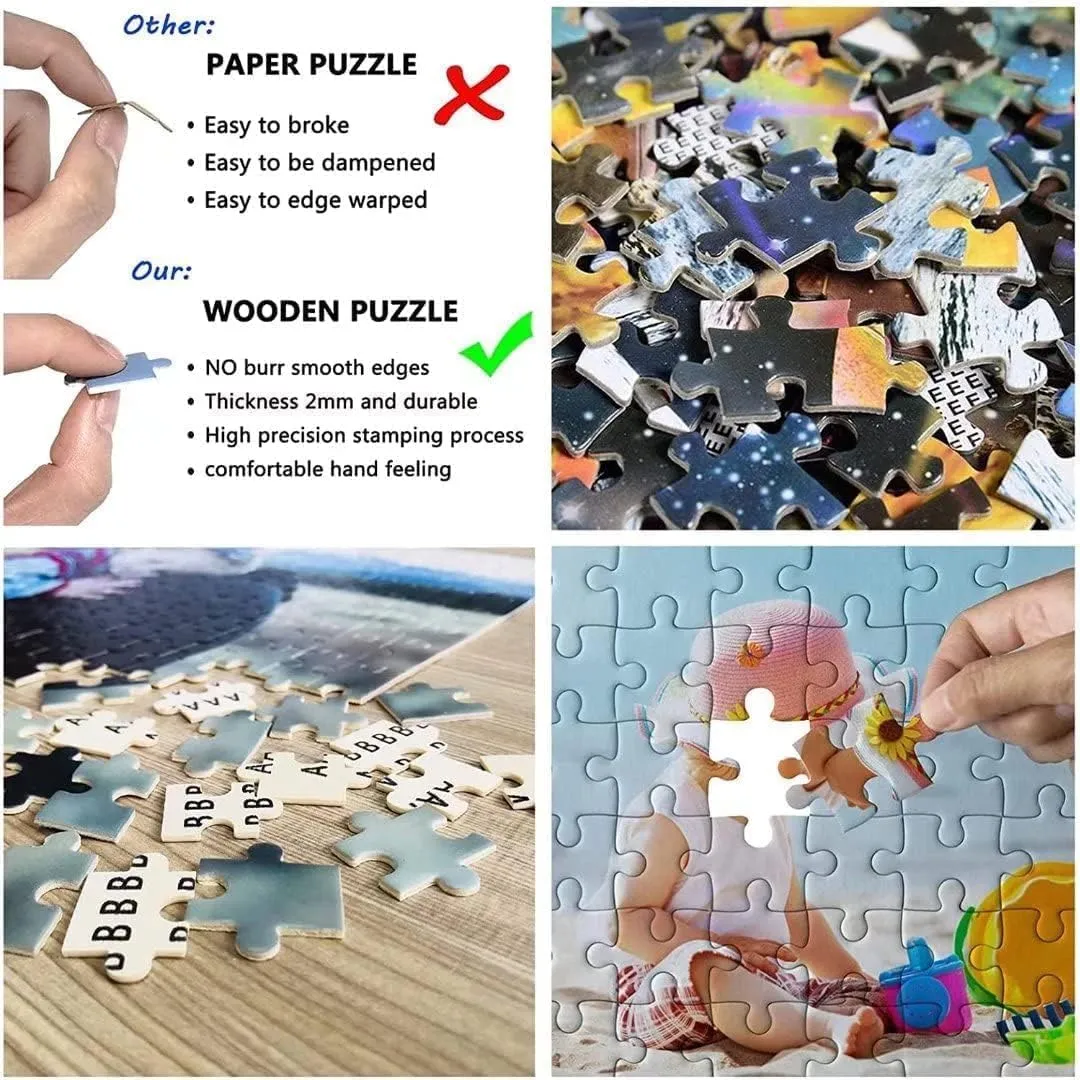 Angler Fishing Landscape Adult Jigsaw Puzzle Game Props Stress Relief Toys Positive Thinking Party Entertainment Game Wooden Puzzle 1000 Pieces