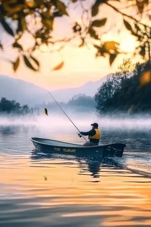 Angler Fishing Landscape Adult Jigsaw Puzzle Game Props Stress Relief Toys Positive Thinking Party Entertainment Game Wooden Puzzle 1000 Pieces