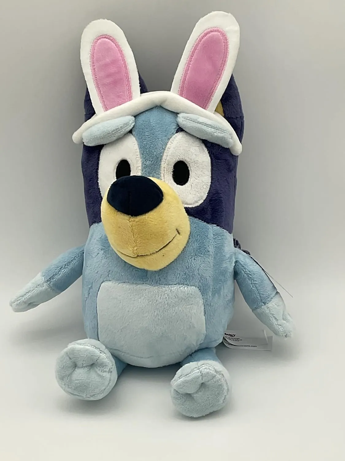 Animal Adventure Bluey Easter Plush 12" Sitting Down 18" Laying Down. Collectible Plush |Bluey with Bunny Ear Headband