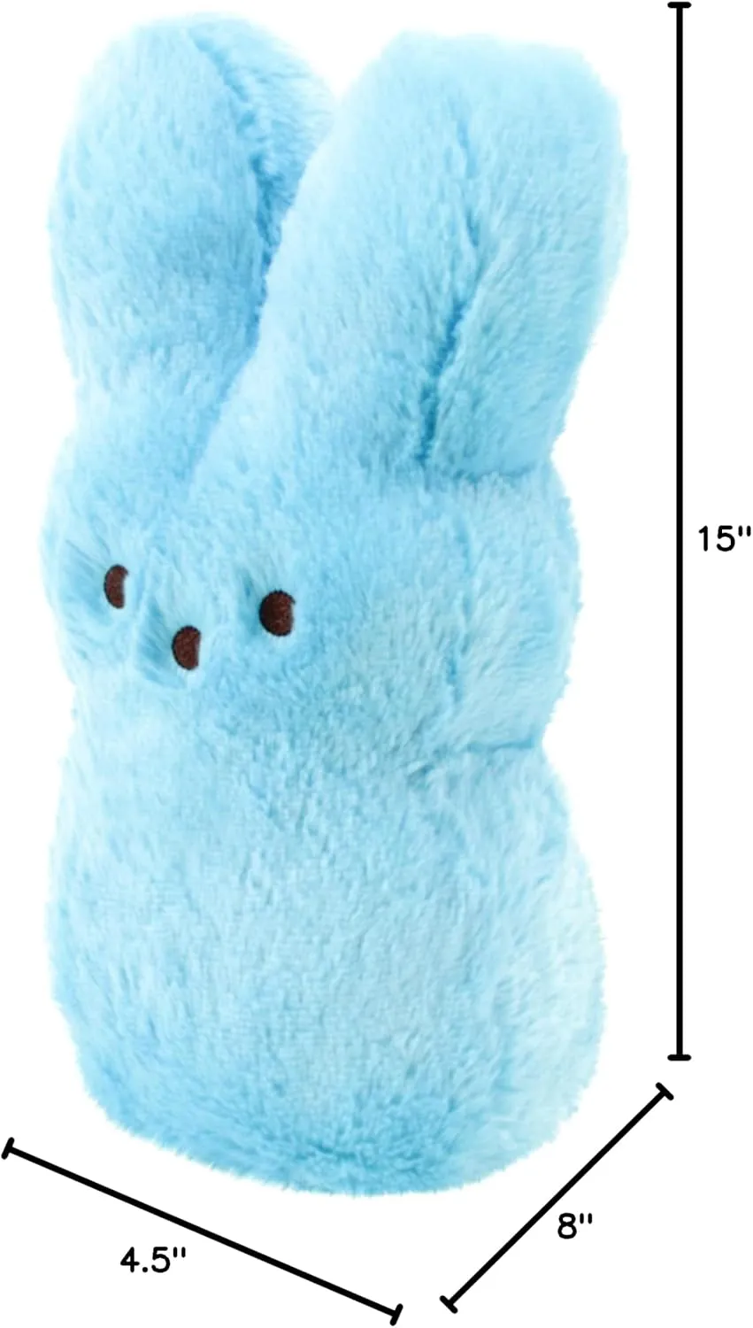 Animal Adventure | Shaggy Bunny Peeps | 15” Collectible Plush | Blue