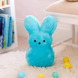 Animal Adventure | Shaggy Bunny Peeps | 15” Collectible Plush | Blue