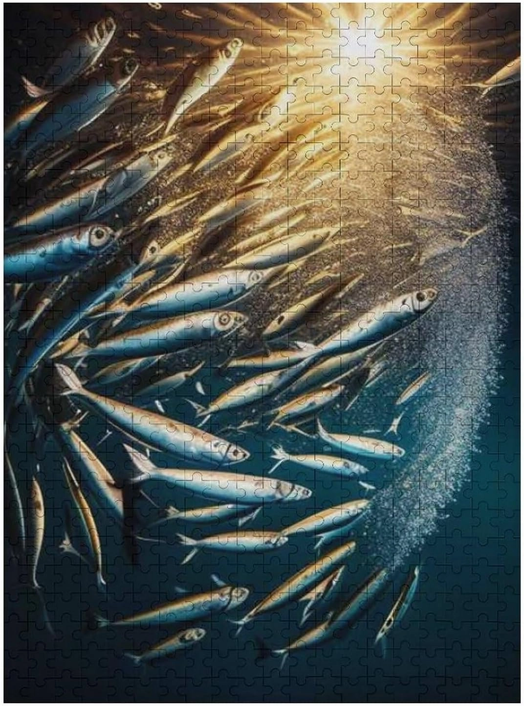 Animal Jigsaw Puzzles, Beautiful Little Fish Themed Puzzles for Adults - 500 Pieces Jigsaw Puzzles, Educational Games Gift for Elders Family and Friends