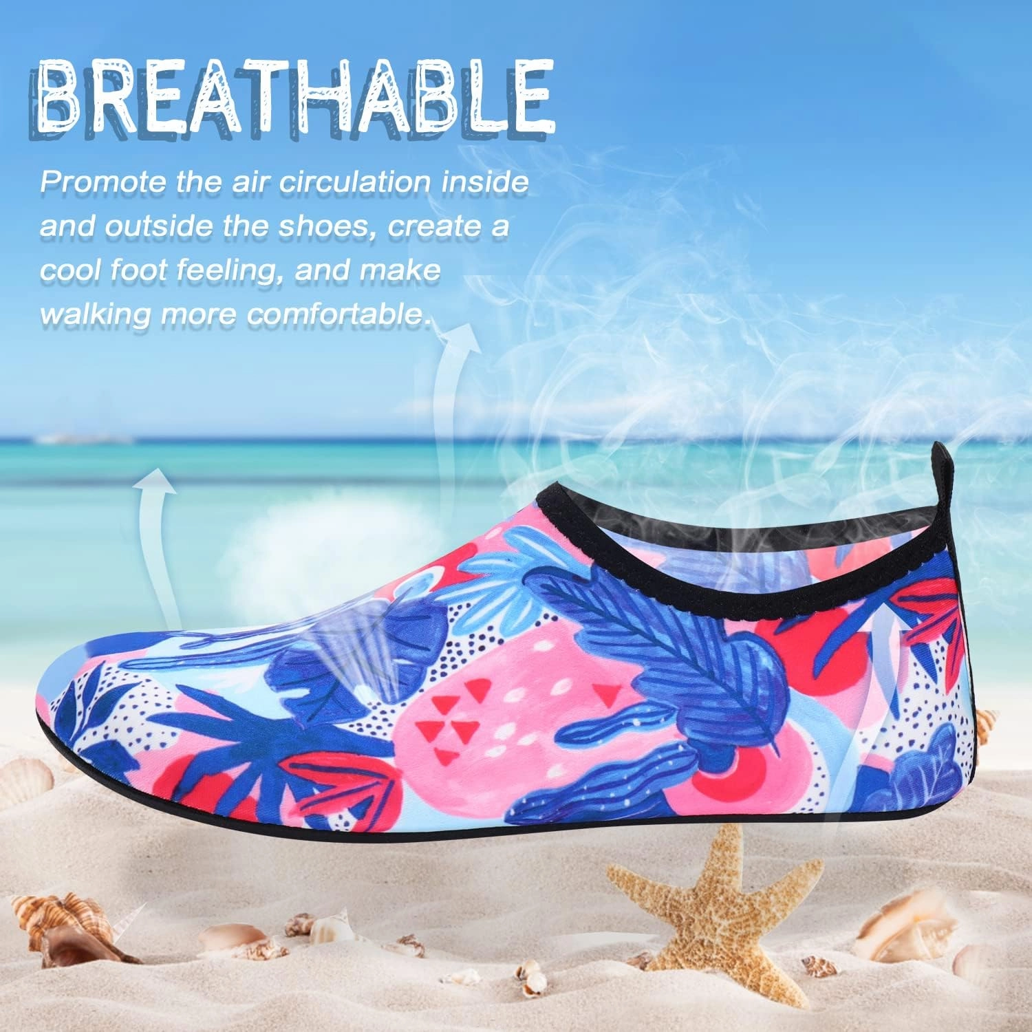ANLUKE Water Shoes Barefoot Aqua Yoga Socks Quick-Dry Beach Swim Surf Shoes for Women Men