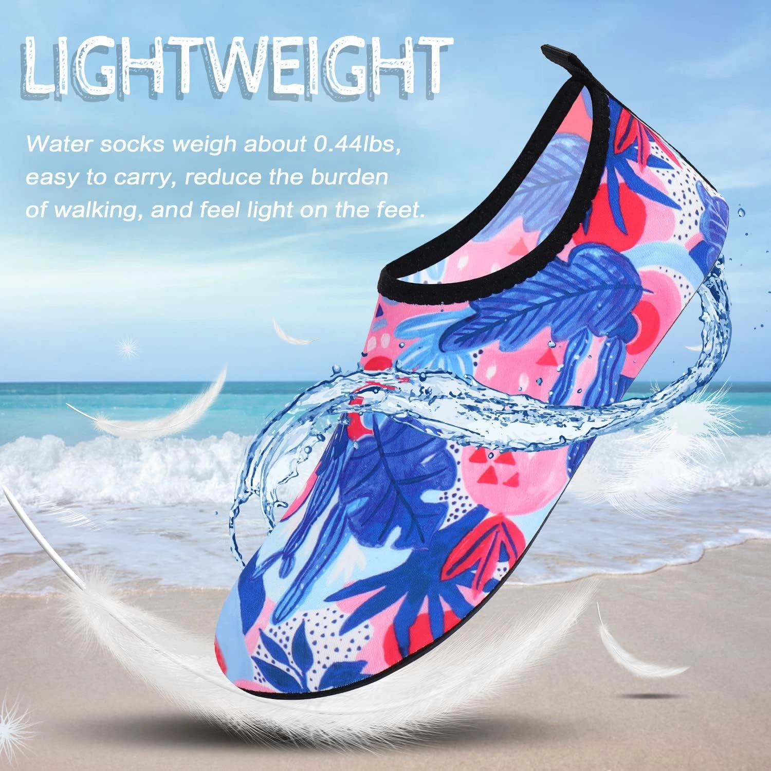 ANLUKE Water Shoes Barefoot Aqua Yoga Socks Quick-Dry Beach Swim Surf Shoes for Women Men