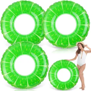 Aodaer 3 Pieces Fruit Swimming Rings Inflatable Pool Floats Pool Swim Tubes Rings Beach Swimming Party Decorations for Summer Beach Water Party, Water Games