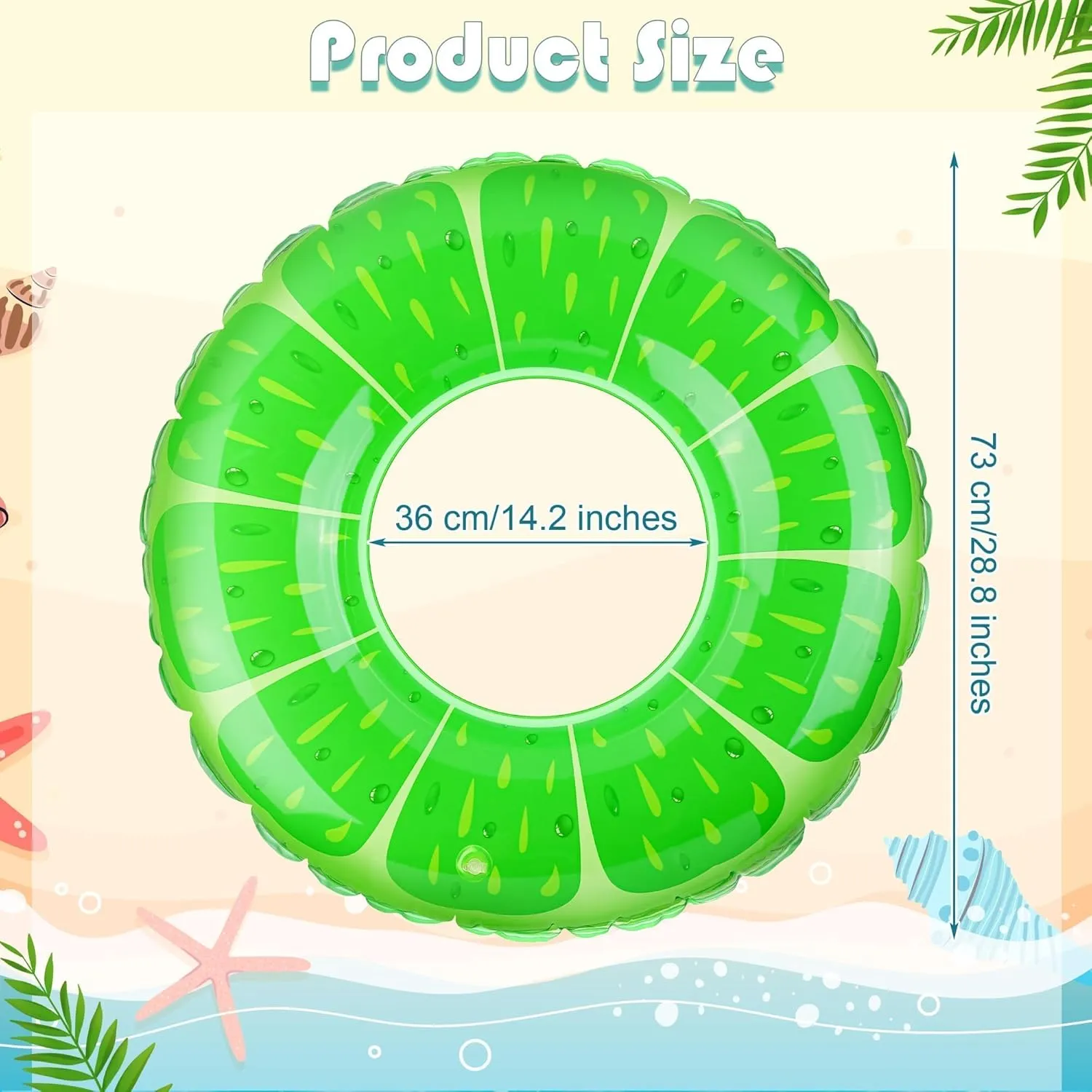 Aodaer 3 Pieces Fruit Swimming Rings Inflatable Pool Floats Pool Swim Tubes Rings Beach Swimming Party Decorations for Summer Beach Water Party, Water Games