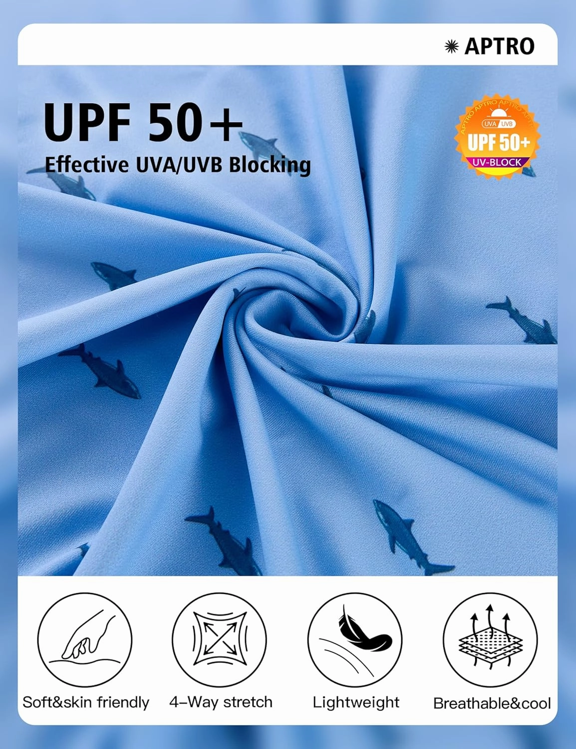 APTRO Men's UPF 50  Sun Protection Long Sleeve Hoodie Shirts UV Outdoor Fishing Shirts SPF Rash Guard Shirts for Men
