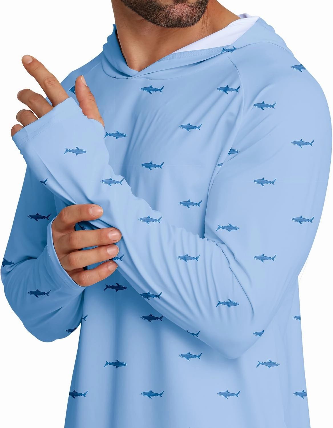 APTRO Men's UPF 50  Sun Protection Long Sleeve Hoodie Shirts UV Outdoor Fishing Shirts SPF Rash Guard Shirts for Men