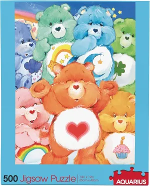 AQUARIUS Care Bears Puzzle (500 Piece Jigsaw Puzzle) - Glare Free - Precision Fit - Officially Licensed Care Bears Merchandise & Collectibles - 14 x 19 Inches