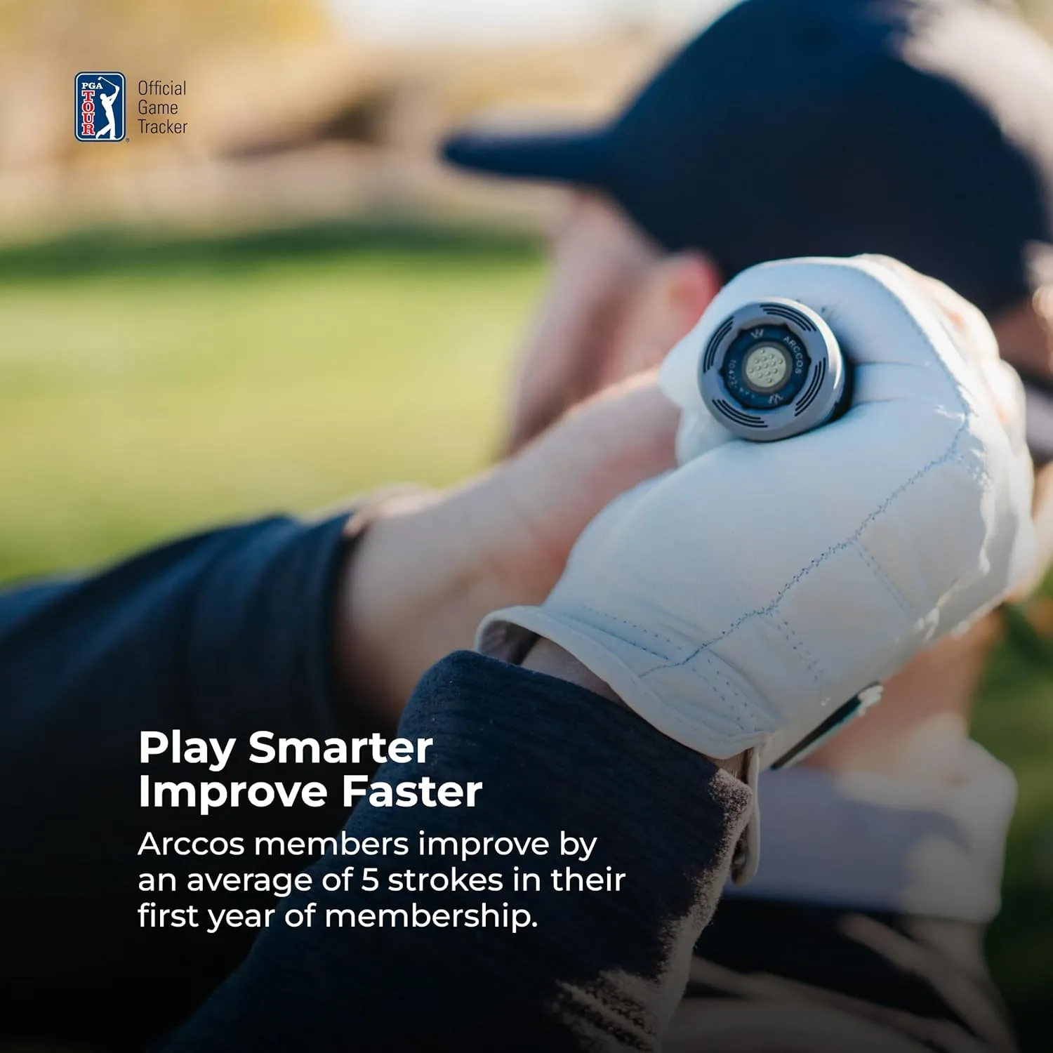 Arccos Golf Pride MCC & Tour Velvet Smart Grips: A.I. Powered Caddie, A.I. GPS Rangefinder & Smart Club Distances