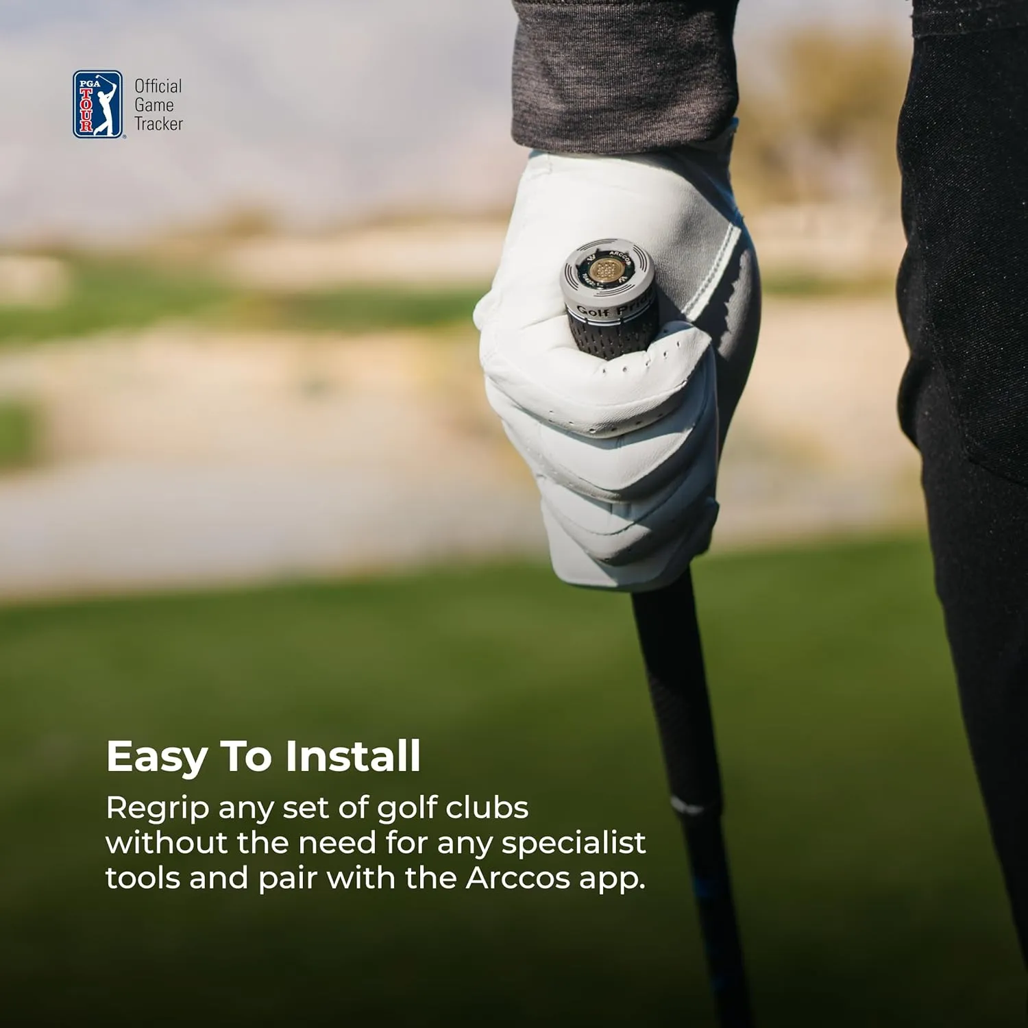 Arccos Golf Pride MCC & Tour Velvet Smart Grips: A.I. Powered Caddie, A.I. GPS Rangefinder & Smart Club Distances