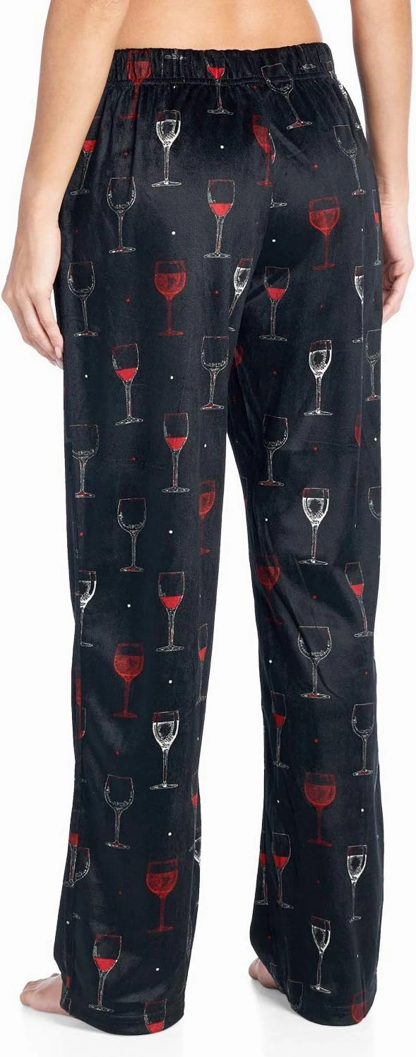 Ashford & Brooks Women's Plush Mink Fleece Pajama Sleep Pants