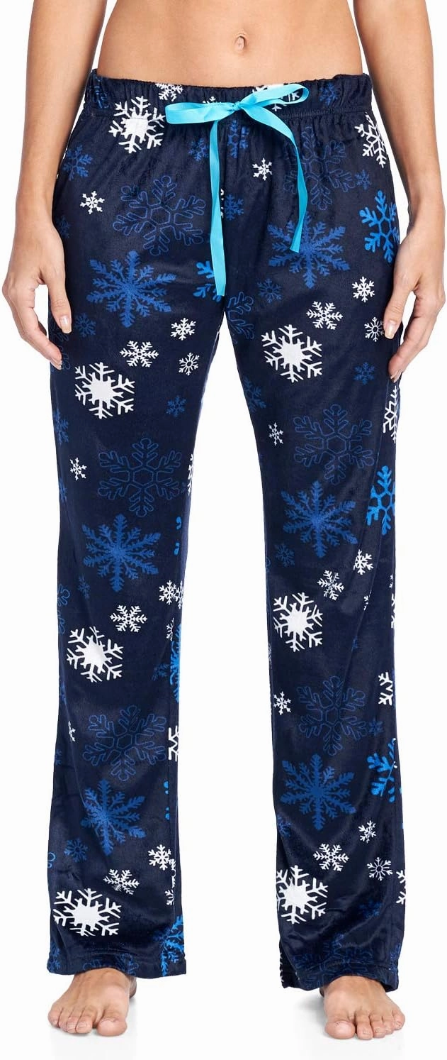 Ashford & Brooks Women's Plush Mink Fleece Pajama Sleep Pants