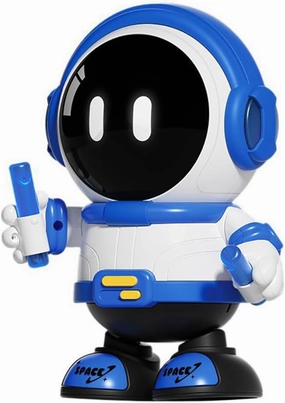 Astronaut Dancing Musical Baby Toy with Lights & Sounds, Space Man Tummy Time Toy, Blue