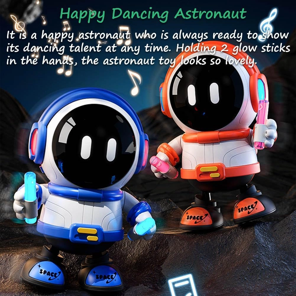 Astronaut Dancing Musical Baby Toy with Lights & Sounds, Space Man Tummy Time Toy, Blue