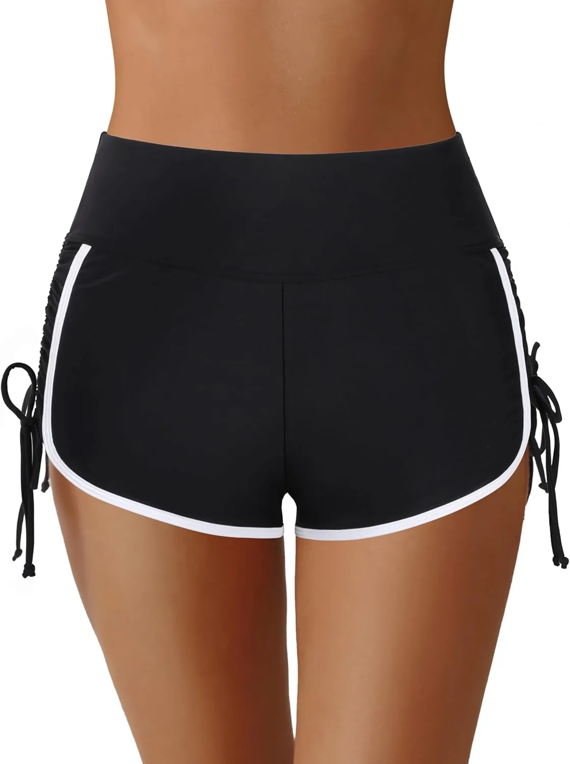 ATTRACO Women Swim Shorts High Waisted Swimsuit Shorts Swim Bottom Board Shorts