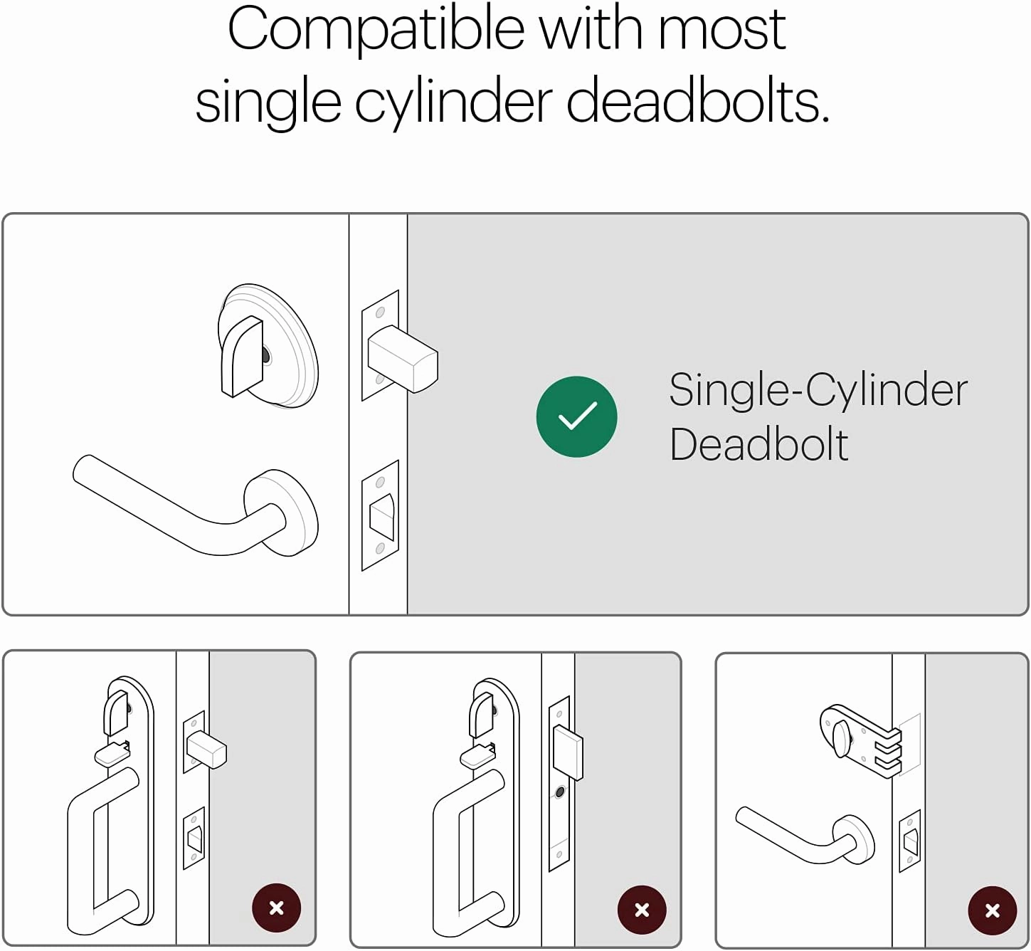 August Home, Silver Wi-Fi Connected Smart Keyless Entry Door Lock, Electronic Door Lock Fits Your Existing Deadbolt in Minutes, ‎ ‎AUG-SL05-M01-S01