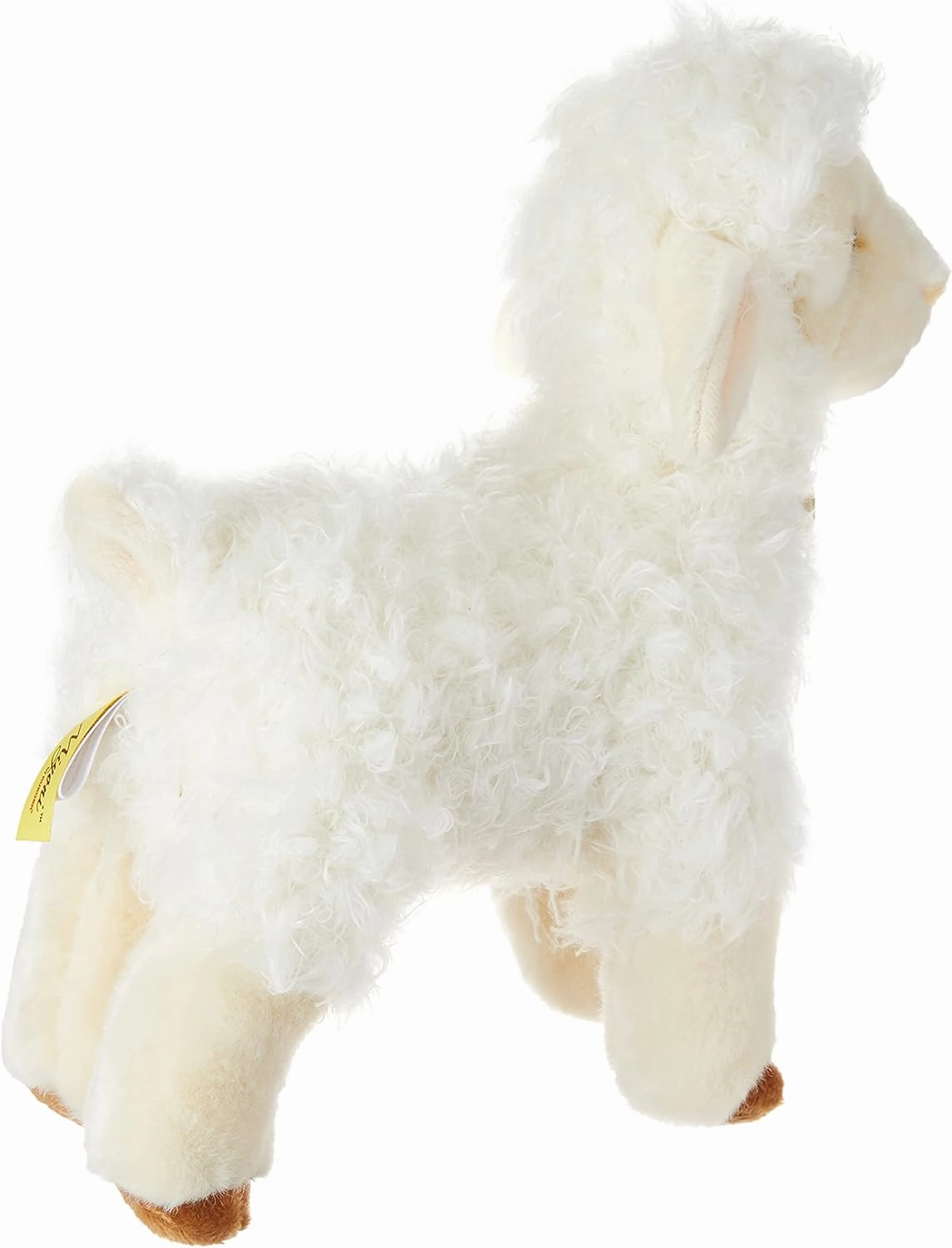 Aurora® Realistic Miyoni® Lovely Lamb Stuffed Animal - Lifelike Detail - Cherished Companionship - White 10 Inches