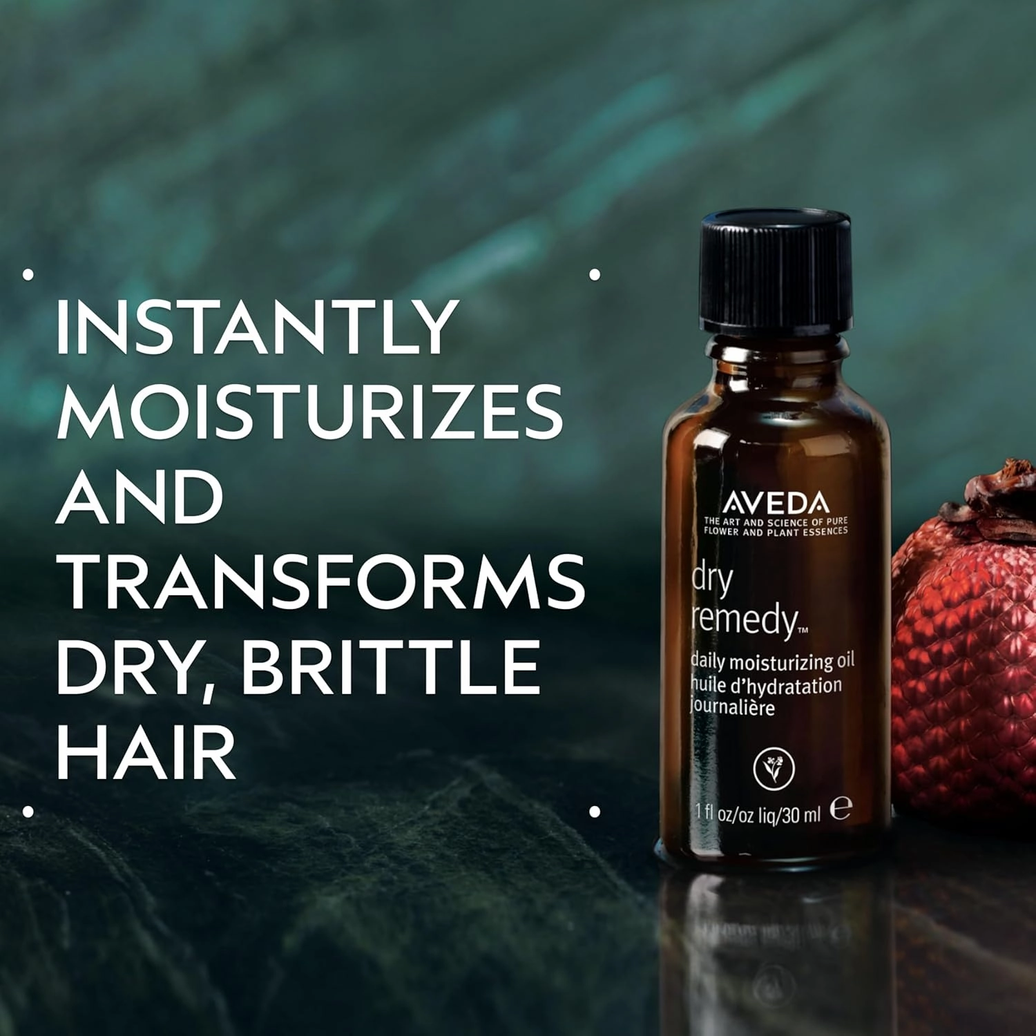 Aveda Dry Remedy Daily Moisturizing Oil | for Dry, Brittle Hair | 90% Naturally Derived* | Organic Buriti Oil | Silicone Free, 1 Fl Oz