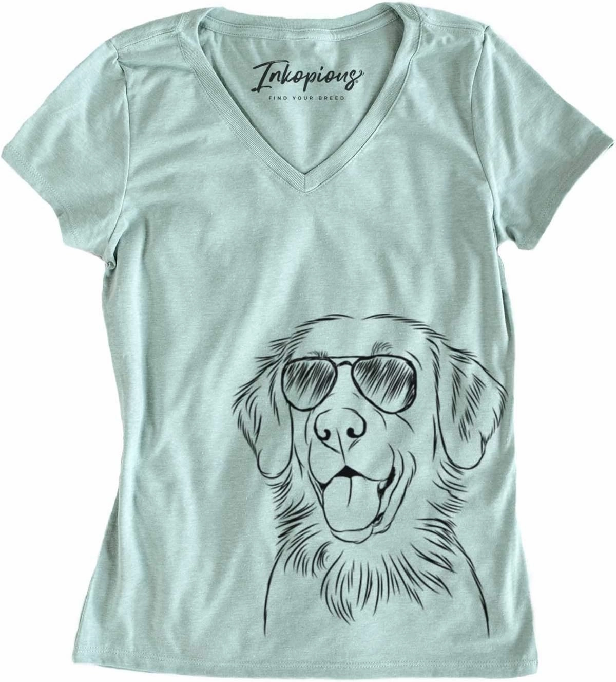 Aviator Raisin The Flat-Coated Retriever Dog Triblend T-Shirt