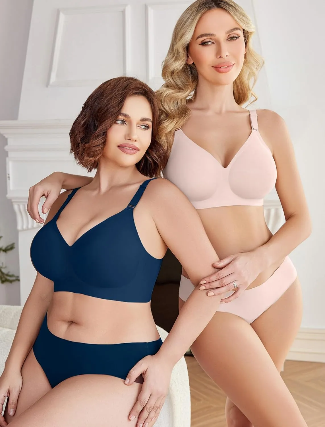 Avidlove Wireless Bras for Women Comfy Seamless Bra No Underwire Bras Full Coverage Bralettes Soft Comfortable Everyday Bra