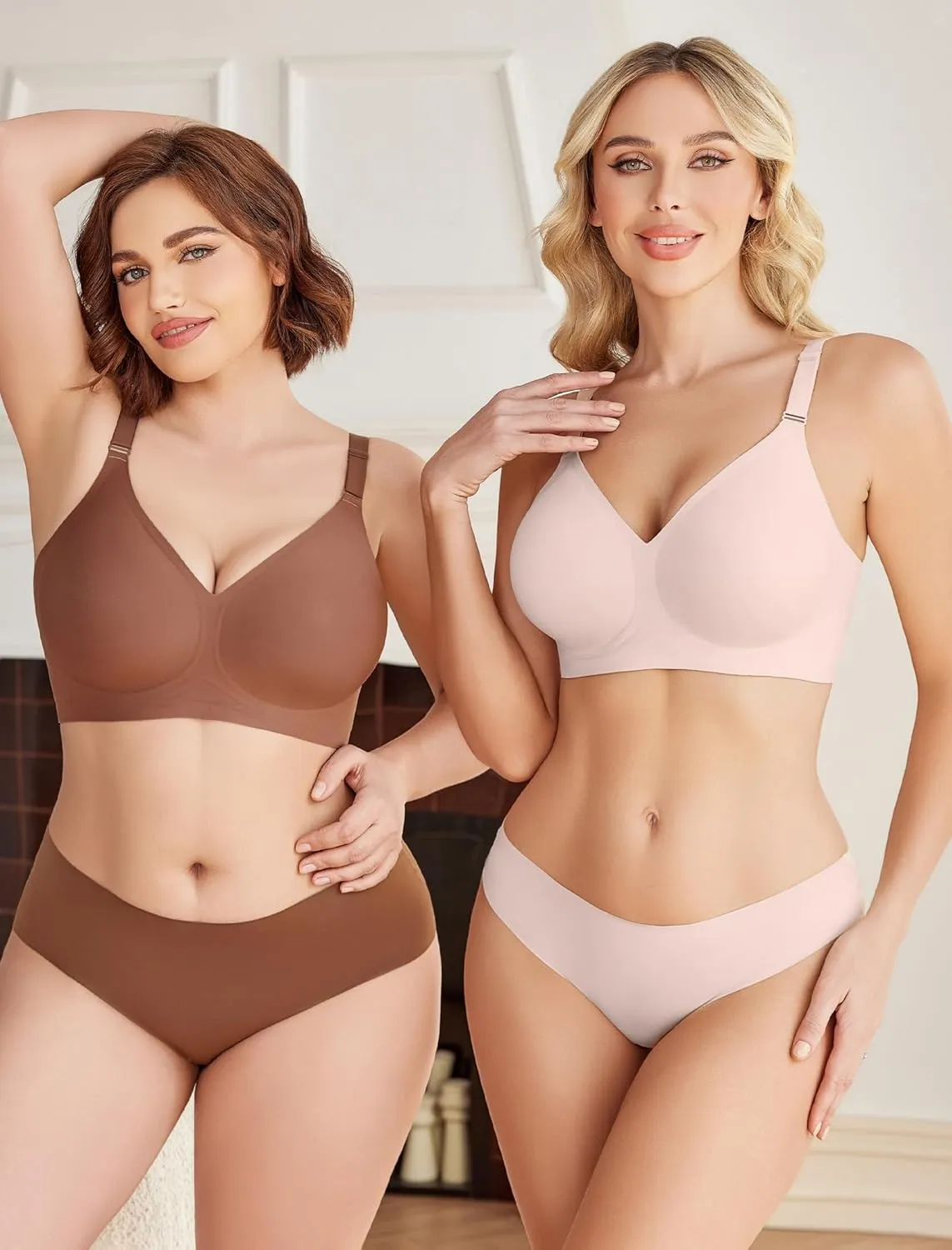 Avidlove Wireless Bras for Women Comfy Seamless Bra No Underwire Bras Full Coverage Bralettes Soft Comfortable Everyday Bra