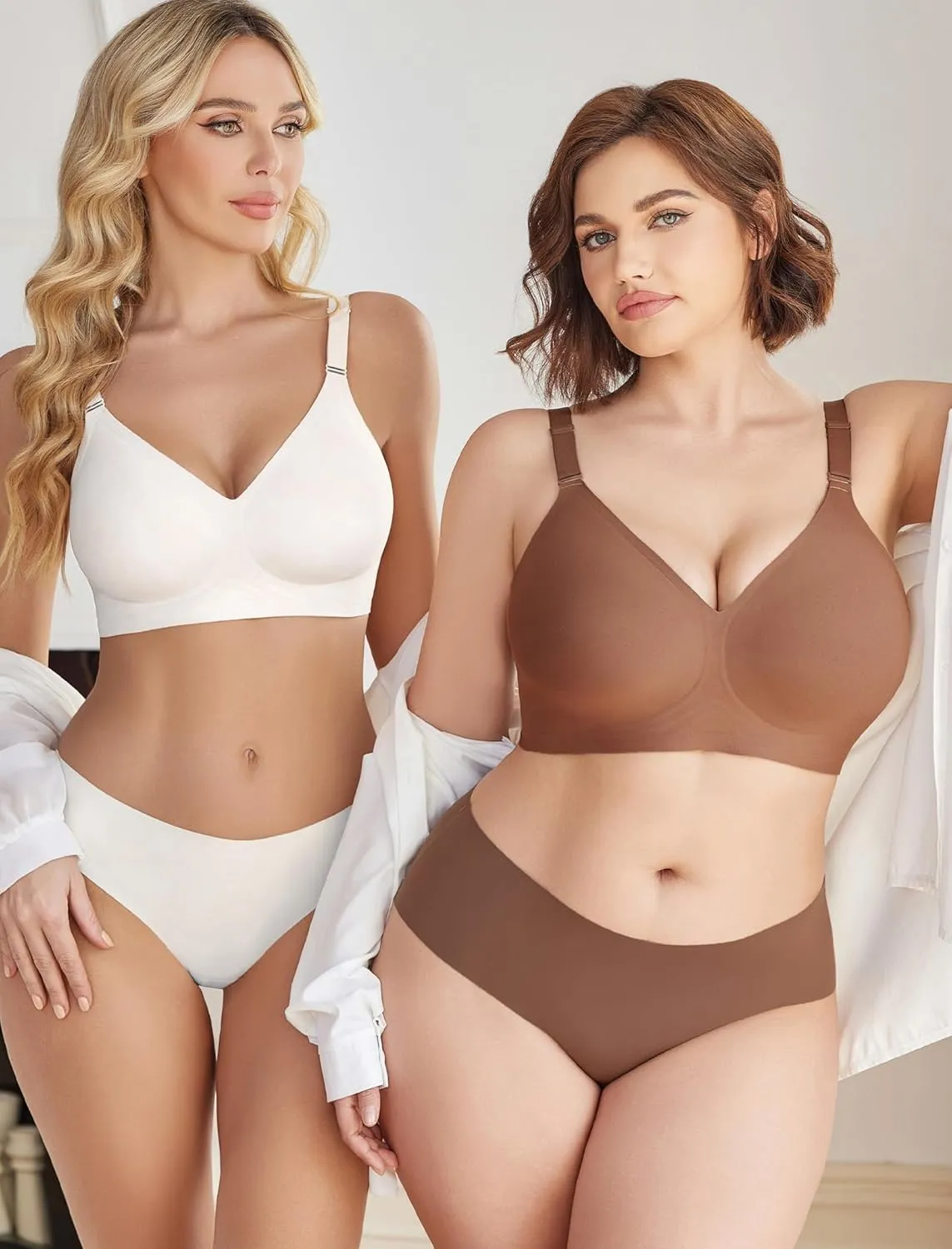 Avidlove Wireless Bras for Women Comfy Seamless Bra No Underwire Bras Full Coverage Bralettes Soft Comfortable Everyday Bra