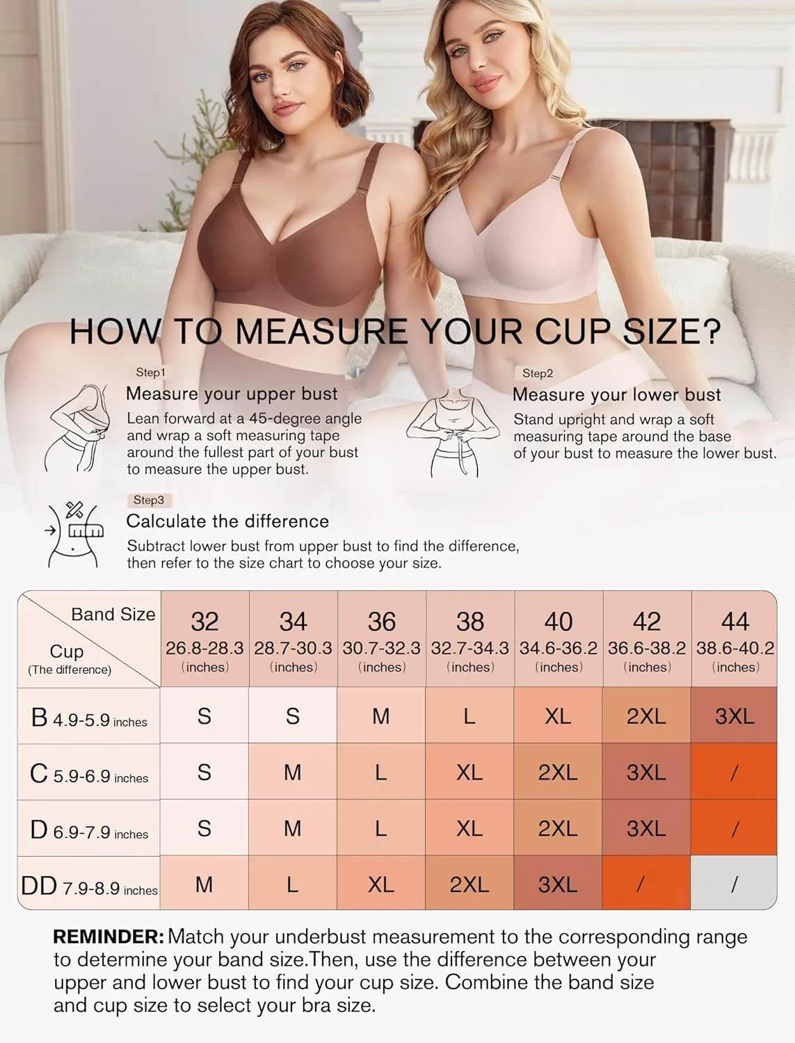 Avidlove Wireless Bras for Women Comfy Seamless Bra No Underwire Bras Full Coverage Bralettes Soft Comfortable Everyday Bra