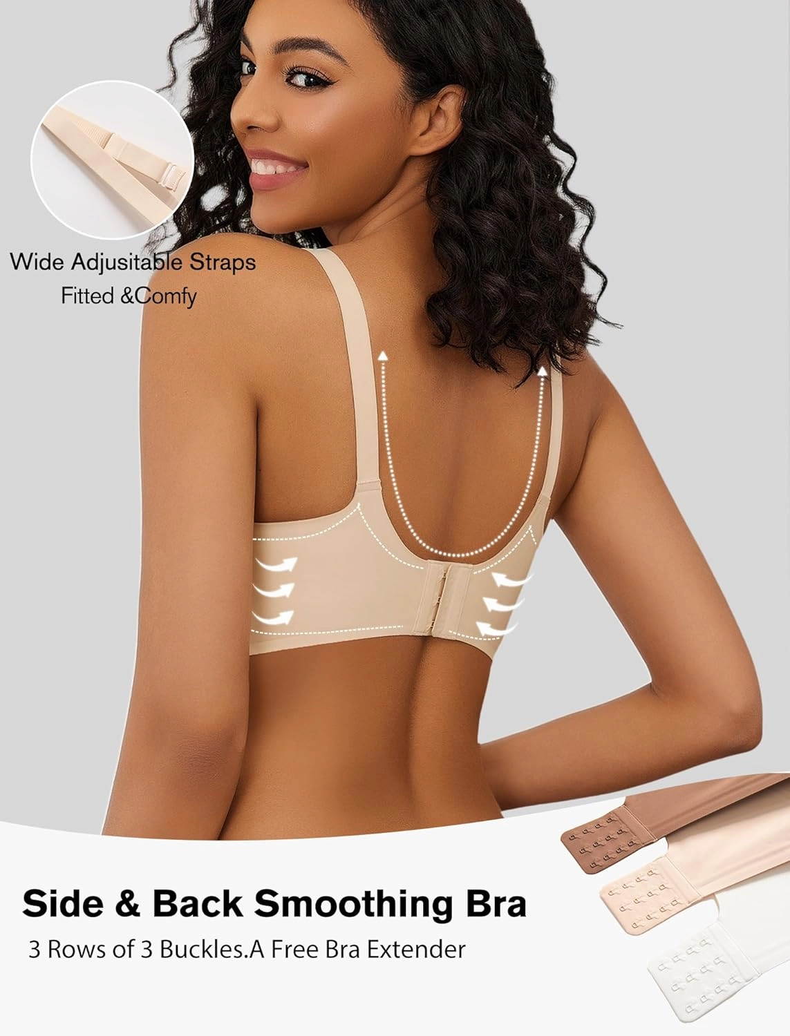 Avidlove Wireless Bras for Women Comfy Seamless Bra No Underwire Bras Full Coverage Bralettes Soft Comfortable Everyday Bra