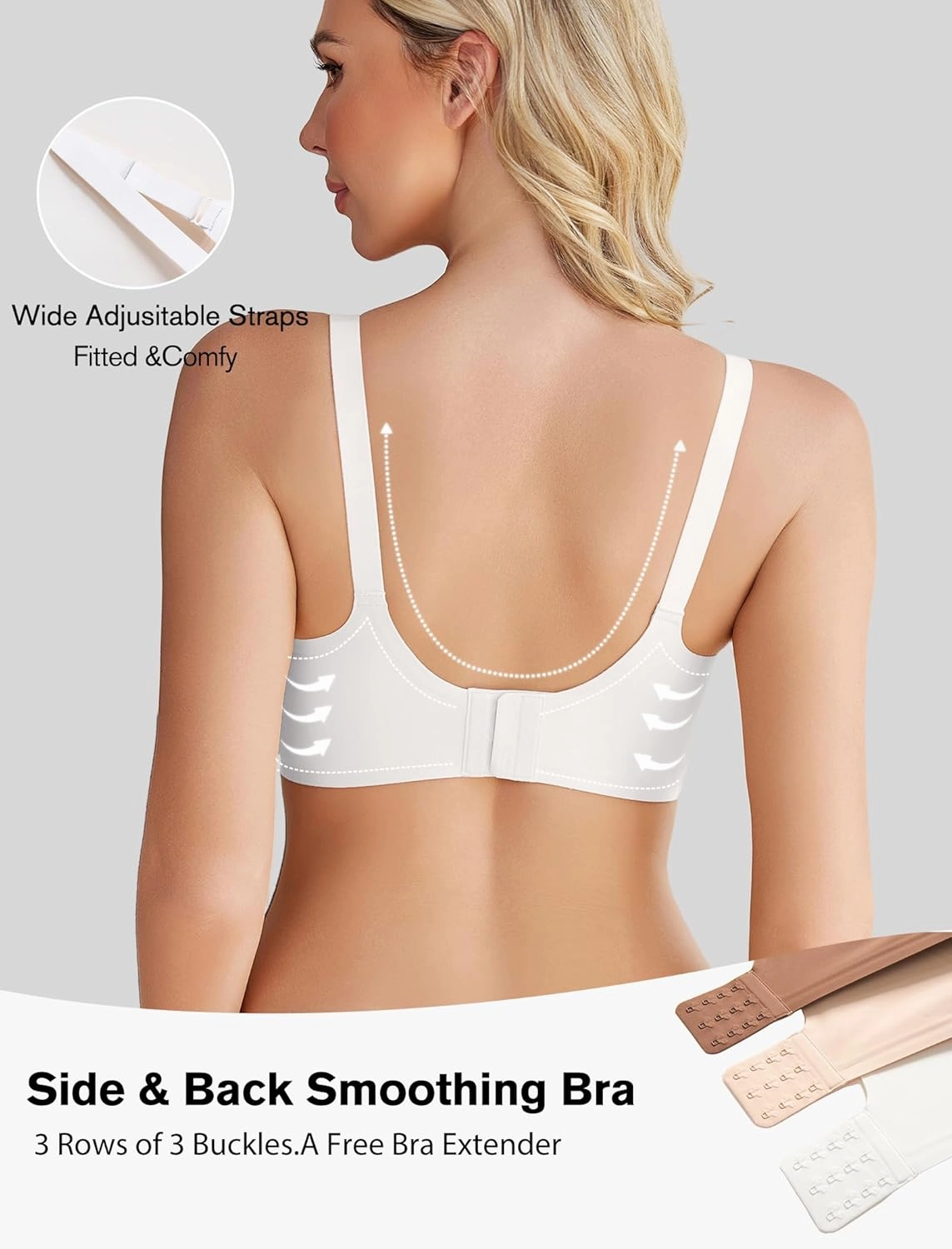 Avidlove Wireless Bras for Women Comfy Seamless Bra No Underwire Bras Full Coverage Bralettes Soft Comfortable Everyday Bra