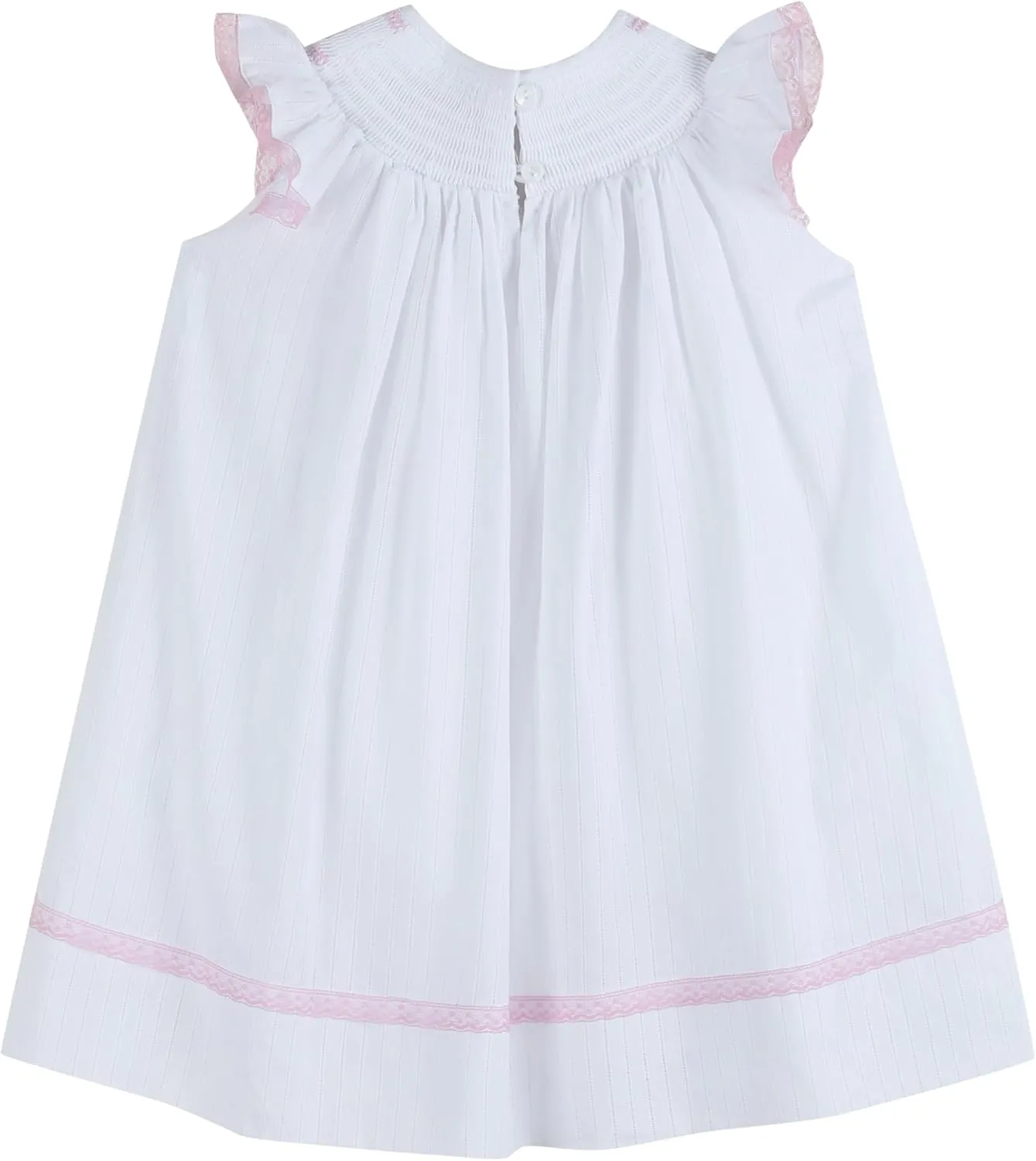 Baby and Girls Smocked Easter Bunny Bishop Dress