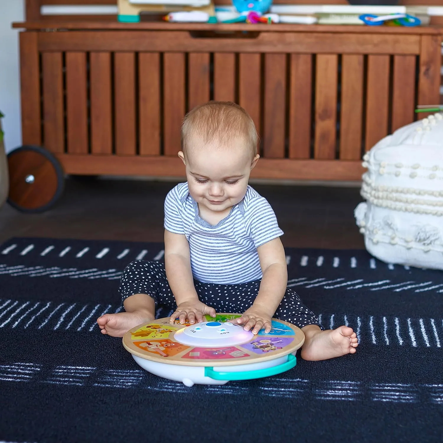 Baby Einstein Cal's Smart Sounds Symphony Magic Touch Wooden Electronic Activity Toy, Ages 6 Months  