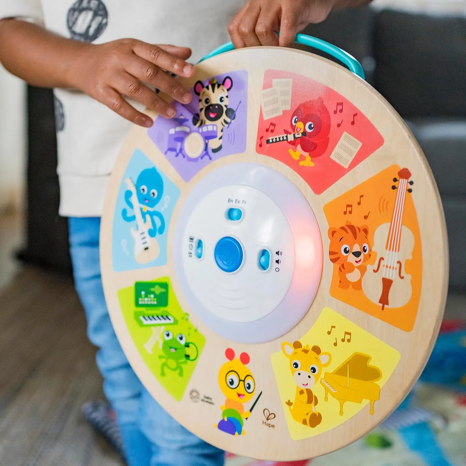 Baby Einstein Cal's Smart Sounds Symphony Magic Touch Wooden Electronic Activity Toy, Ages 6 Months  