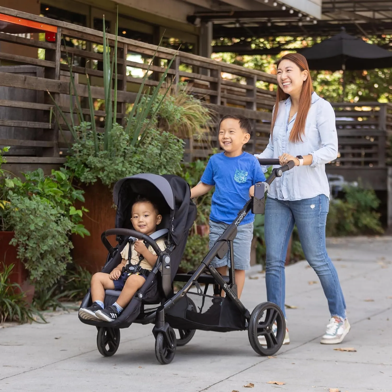 Baby Trend Morph Single to Double Modular Stroller, Dash Black