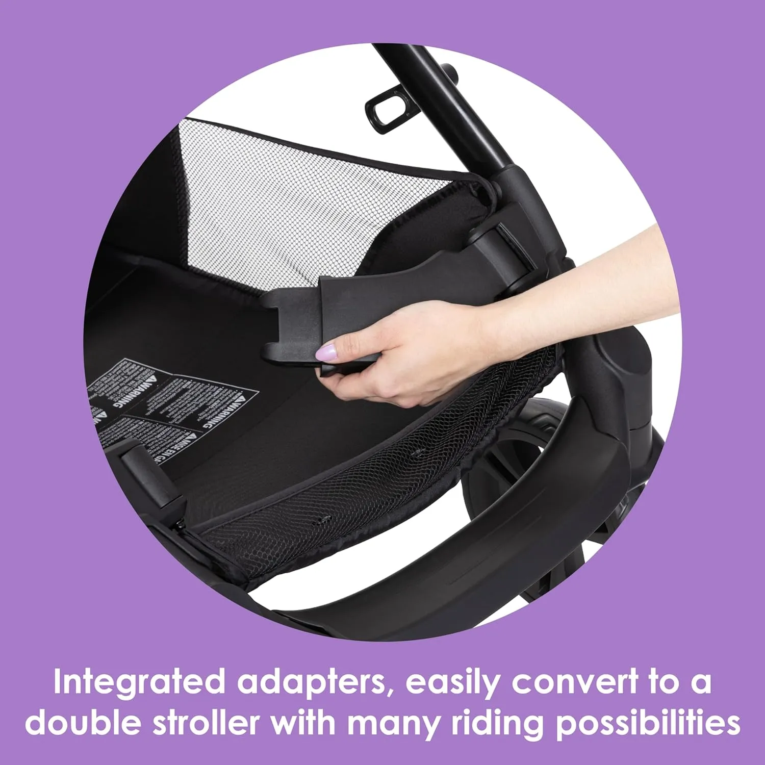 Baby Trend Morph Single to Double Modular Stroller, Dash Black
